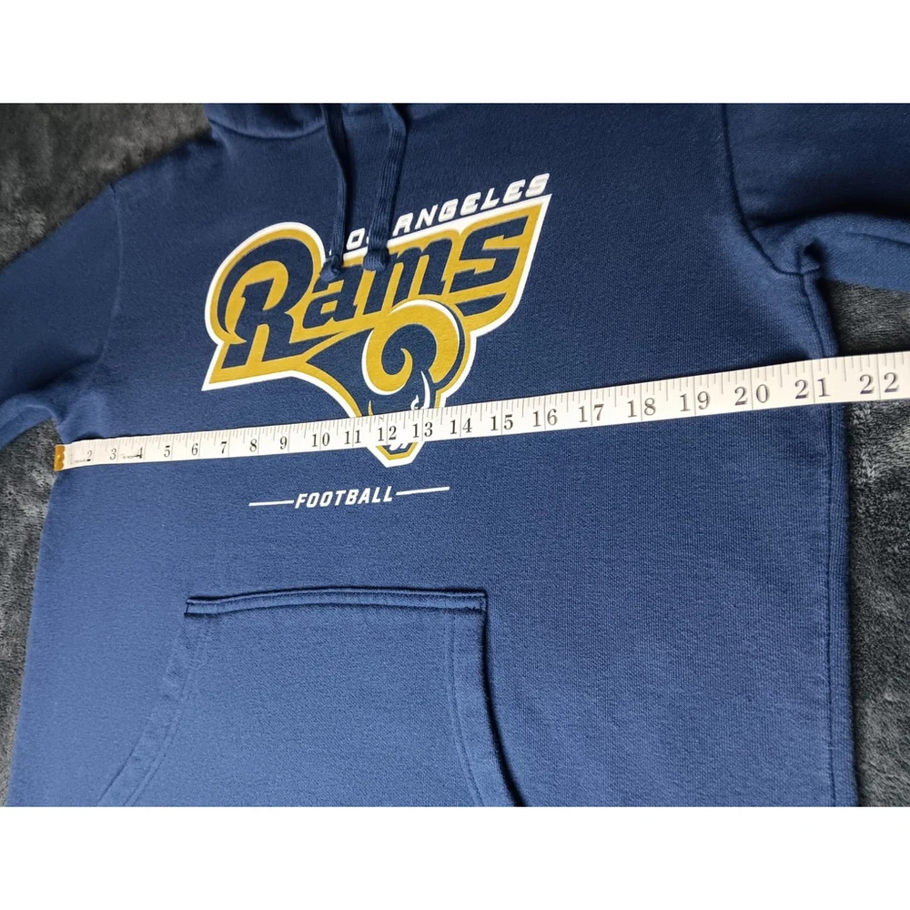 Los Angeles Rams Adult Medium NFL Hoodie Blue Sweatshirt Fanatics Pro Line